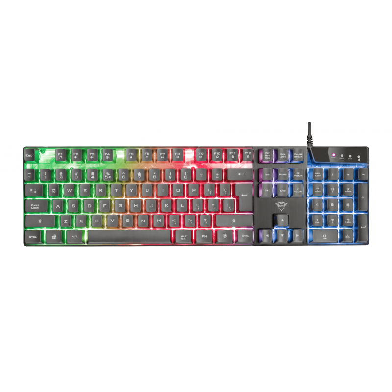 Teclado Gamer Trust Azor GXT 835/Idioma inglés