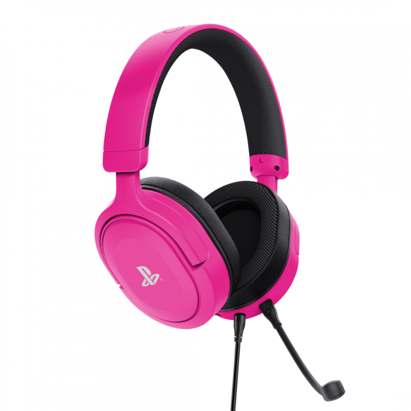 Auricular Gamer Trust GXT 498P Forta para PS5 con licencia oficial Rosado