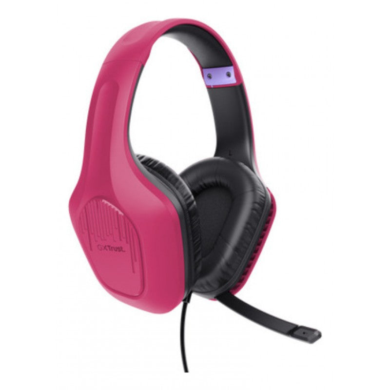 Auricular Gamer Trust Zirox Pink Gxt415P