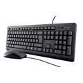 Combo Teclado + Mouse Trust Primo Black USB Silencioso