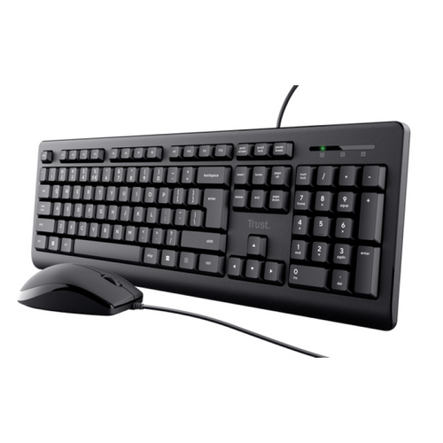Combo Teclado + Mouse Trust Primo Black USB Silencioso