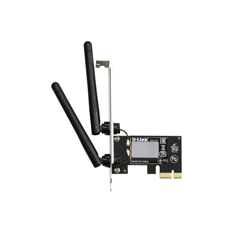 D-Link Placa De Red Pci-E Dwa-548 WiFi 4 N300 Con 2 Antenas