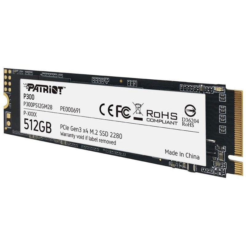 Disco SSD Patriot P300 512 GB M.2 2280 Pcie Gen3 X4 Pe000691