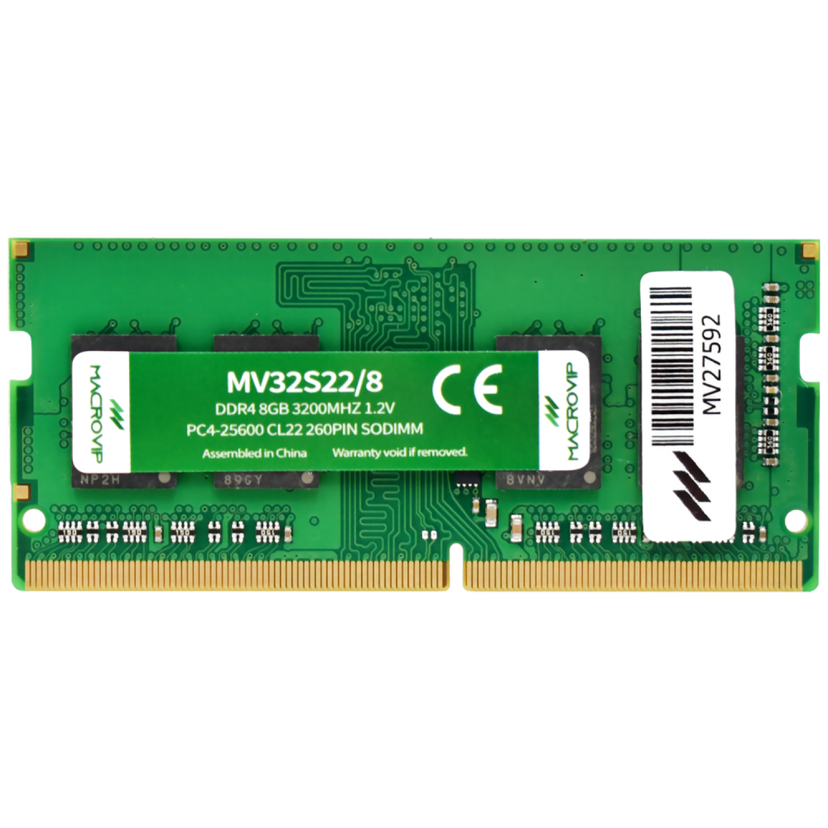 Memoria SODIMM DDR4 8GB MacroVIP 3200 MHz