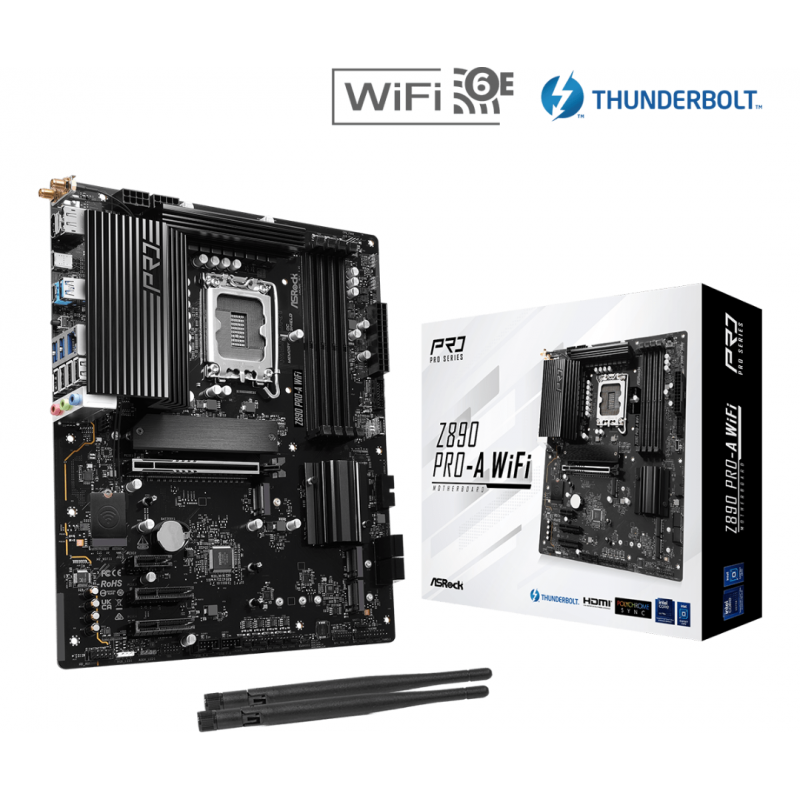 Mother Asrock (Lga1851) Z890 Pro-A WiFi