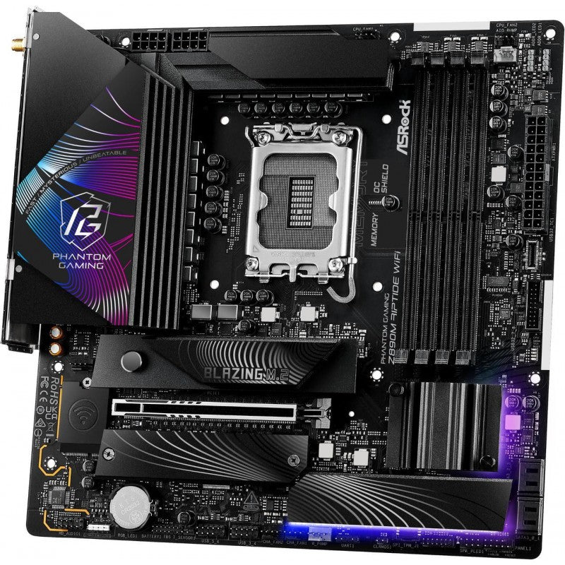 Mother Asrock (Lga1851) Z890M Phanthom Gaming Riptide WiFi