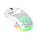 Mouse Gamer Trust GXT 929W Helox Inalámbrico Recargable ultraliviano RGB Blanco