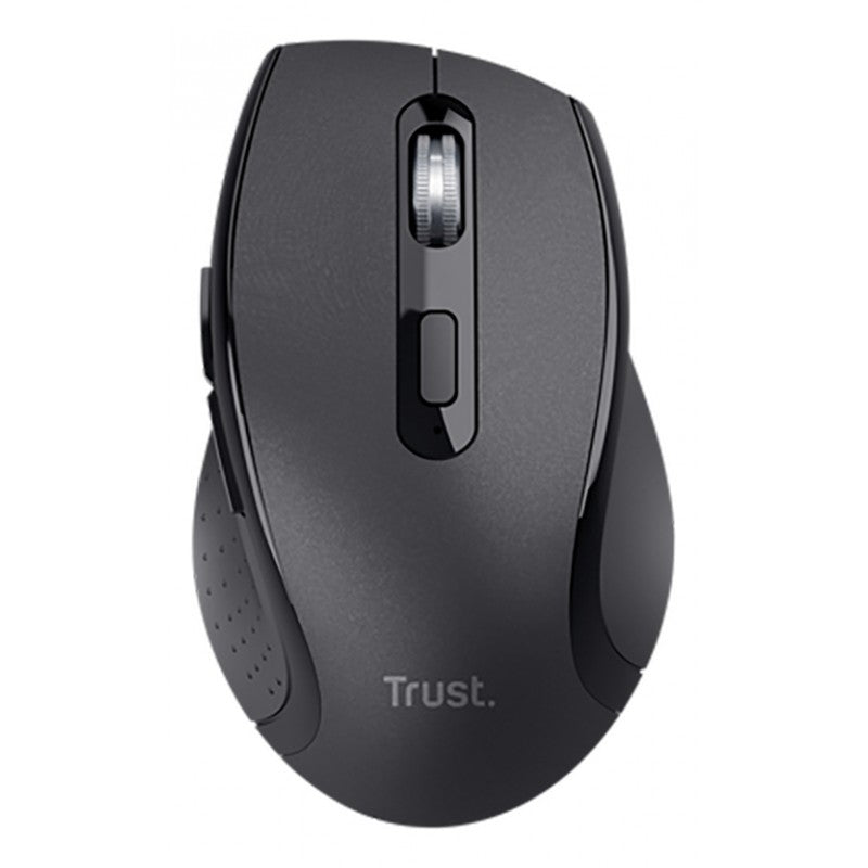 Mouse Inalámbrico Trust Sura Cómodo con rueda Metálica Negro