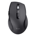 Mouse Inalámbrico Trust Sura Cómodo con rueda Metálica Negro