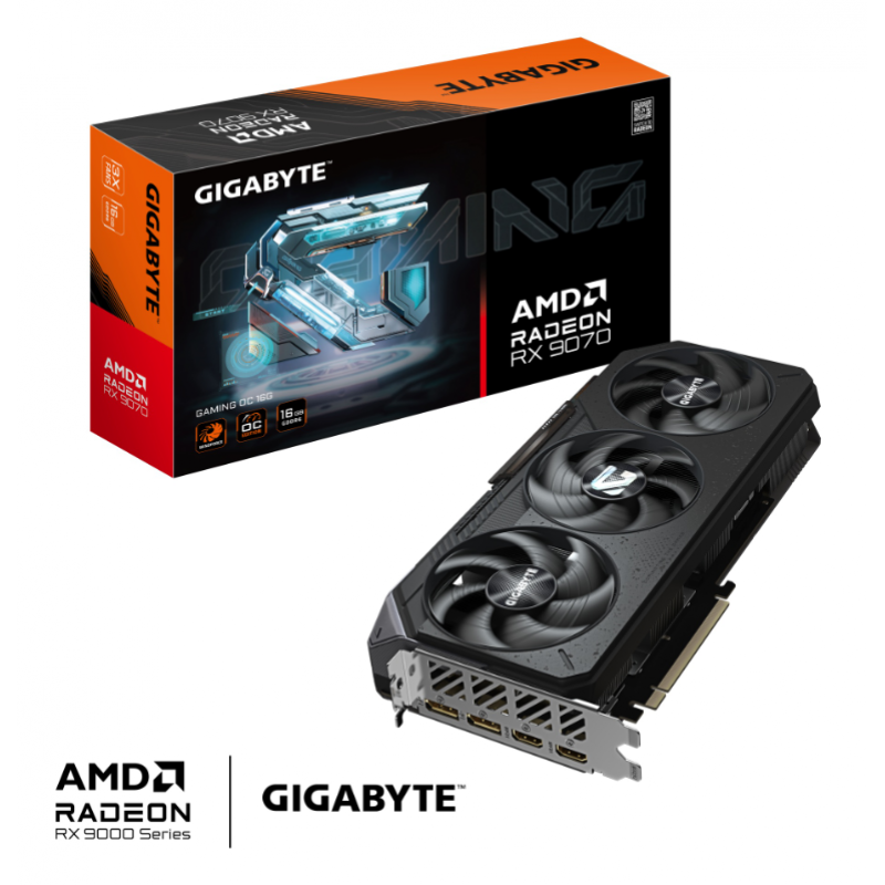 Placa De Video Gigabyte Radeon Rx 9070 Gaming Oc 16GB