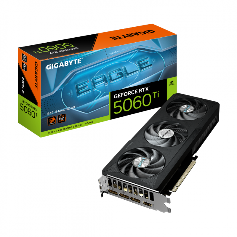 Placa De Video Gigabyte RTX 5060Ti Eagle Max Oc 8GB