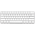 Teclado Gamer Ducky One 2 Mini RGB Cherry MX Brown Double-shot PBT Mecánico White ISO Español