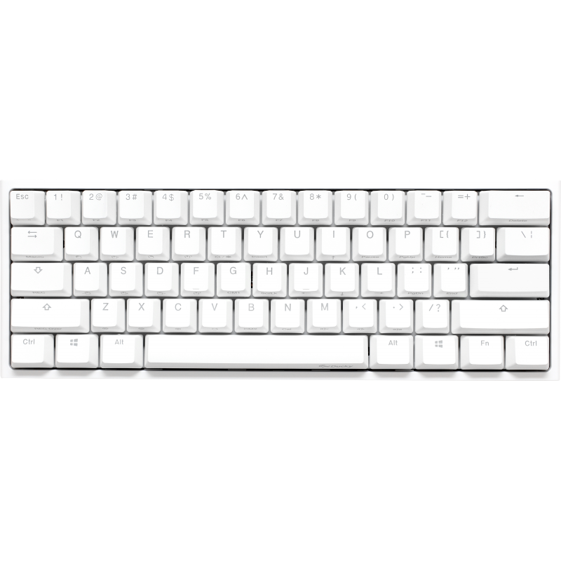 Teclado Gamer Ducky One 2 Mini RGB Cherry MX Brown Double-shot PBT Mecánico White ISO Español