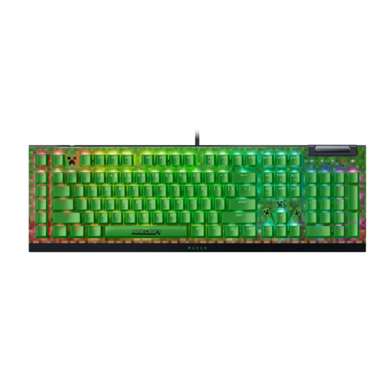 Teclado Gamer Razer Blackwidow V4 X Minecraft Edition Green Switch Us-en