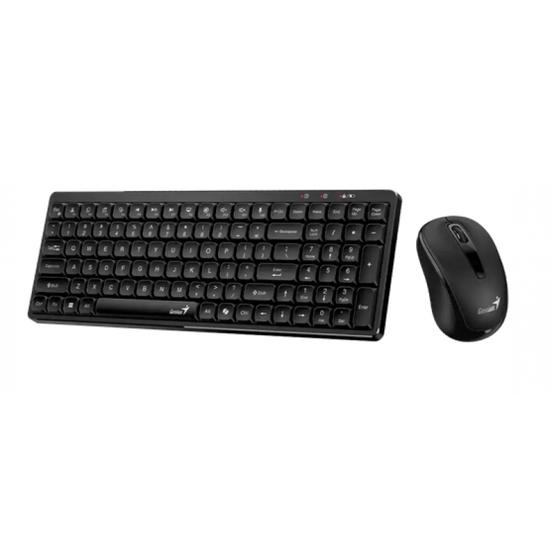 Teclado + Mouse Wireless Genius Luxemate Q8100 Black