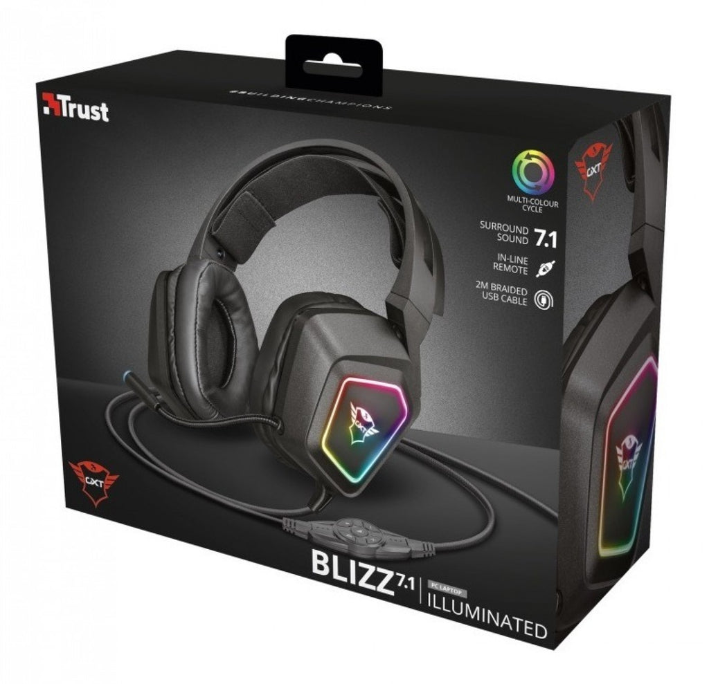 Auricular Gamer Trust GXT 450 Blizz RGB 7.1 - foto 3
