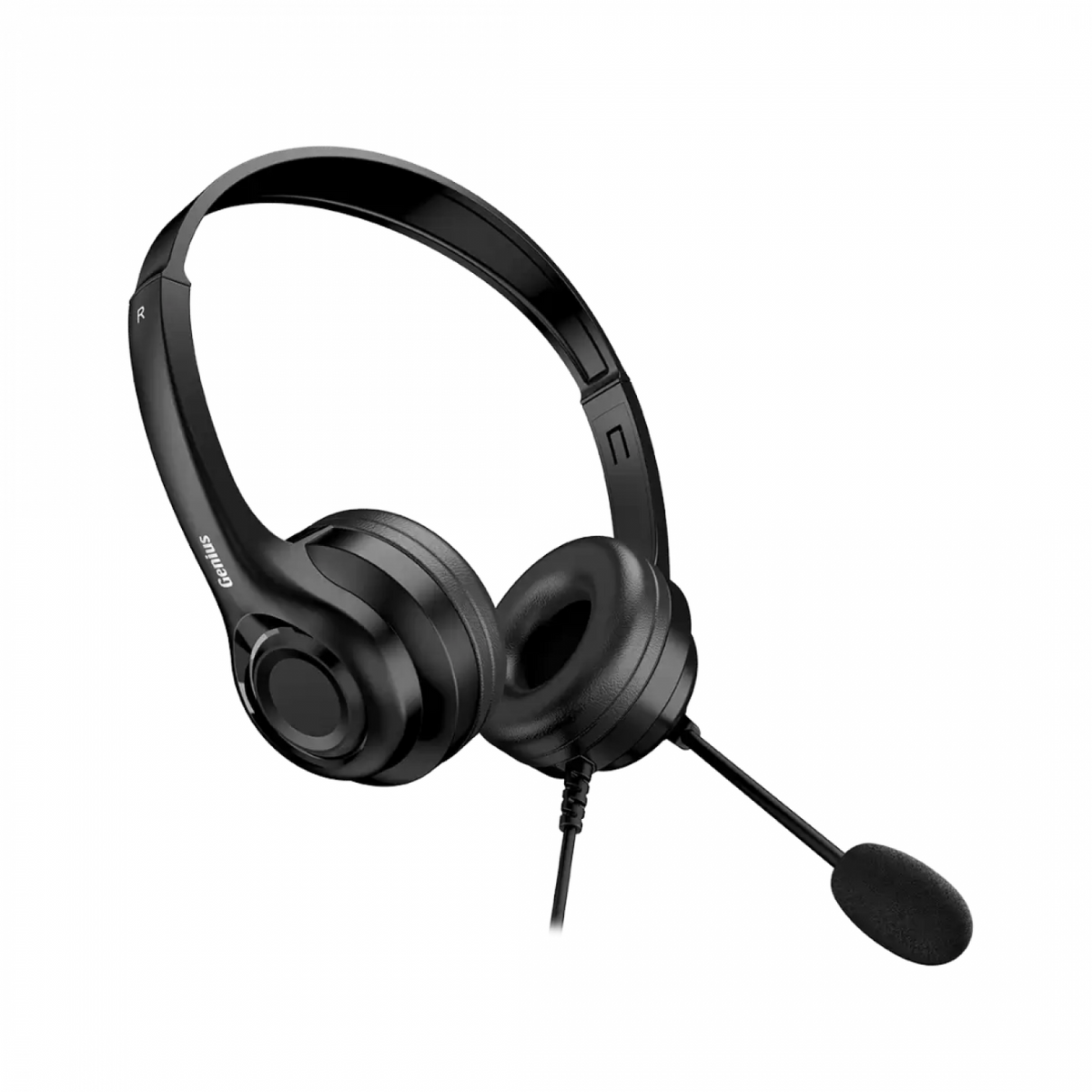 Auricular + Mic Headset Genius HS-235U USB a + C Black - foto 2