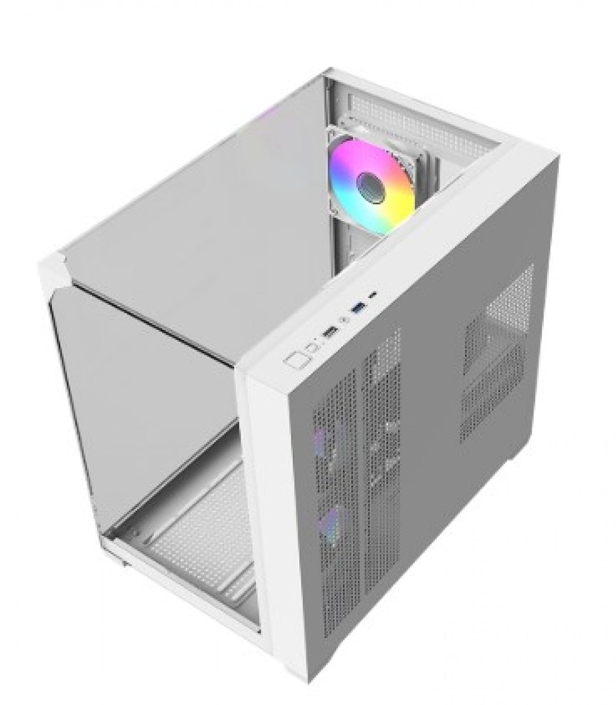 Gabinete Gamer Raidmax Infinita i620 White ATX Fishtank ARGB - foto 2
