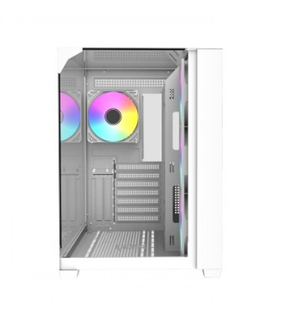 Gabinete Gamer Raidmax Infinita i620 White ATX Fishtank ARGB - foto 3