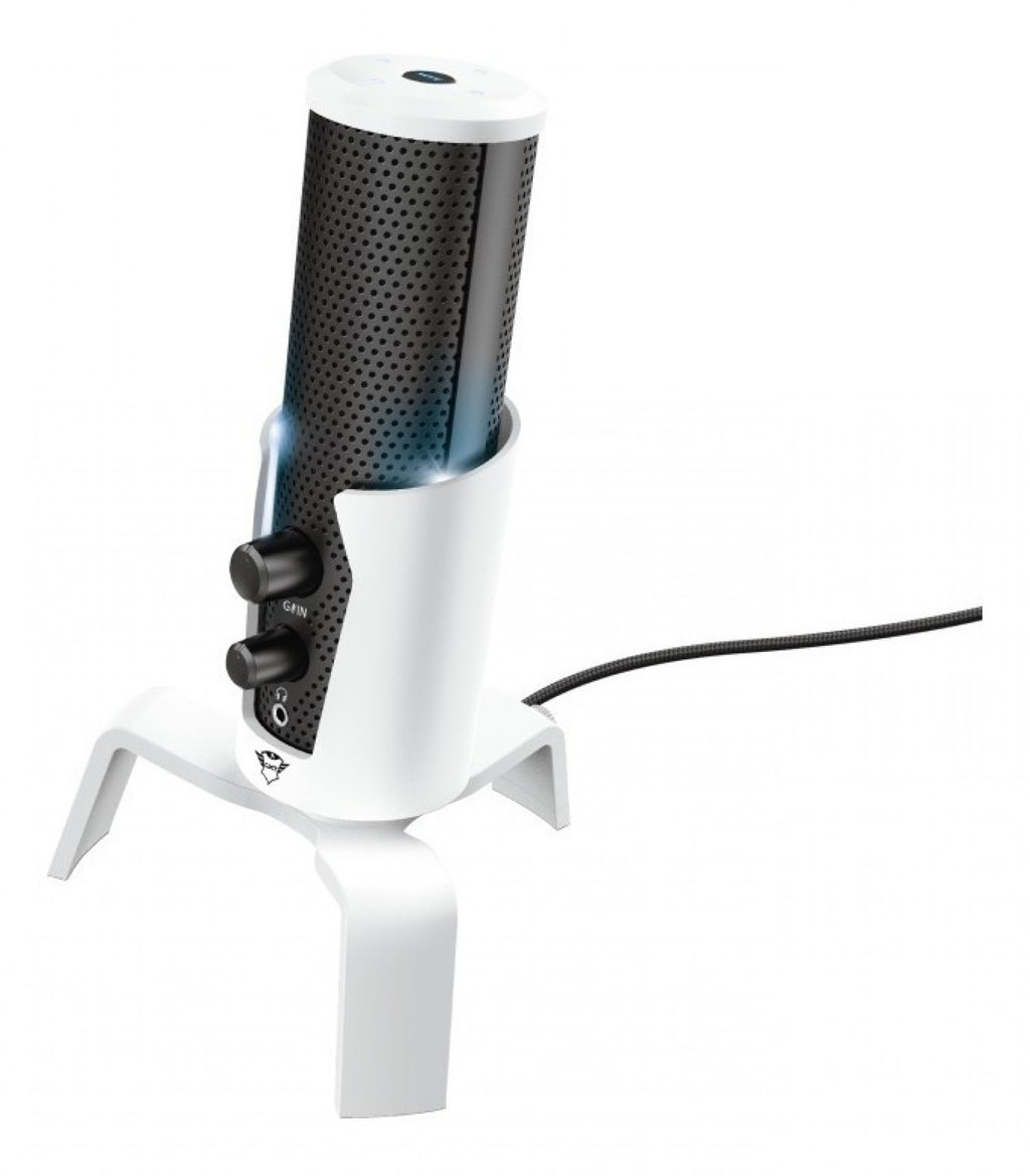 Micrófono Trust Fyru 4IN1 Streaming Mic GXT258W White - foto 3