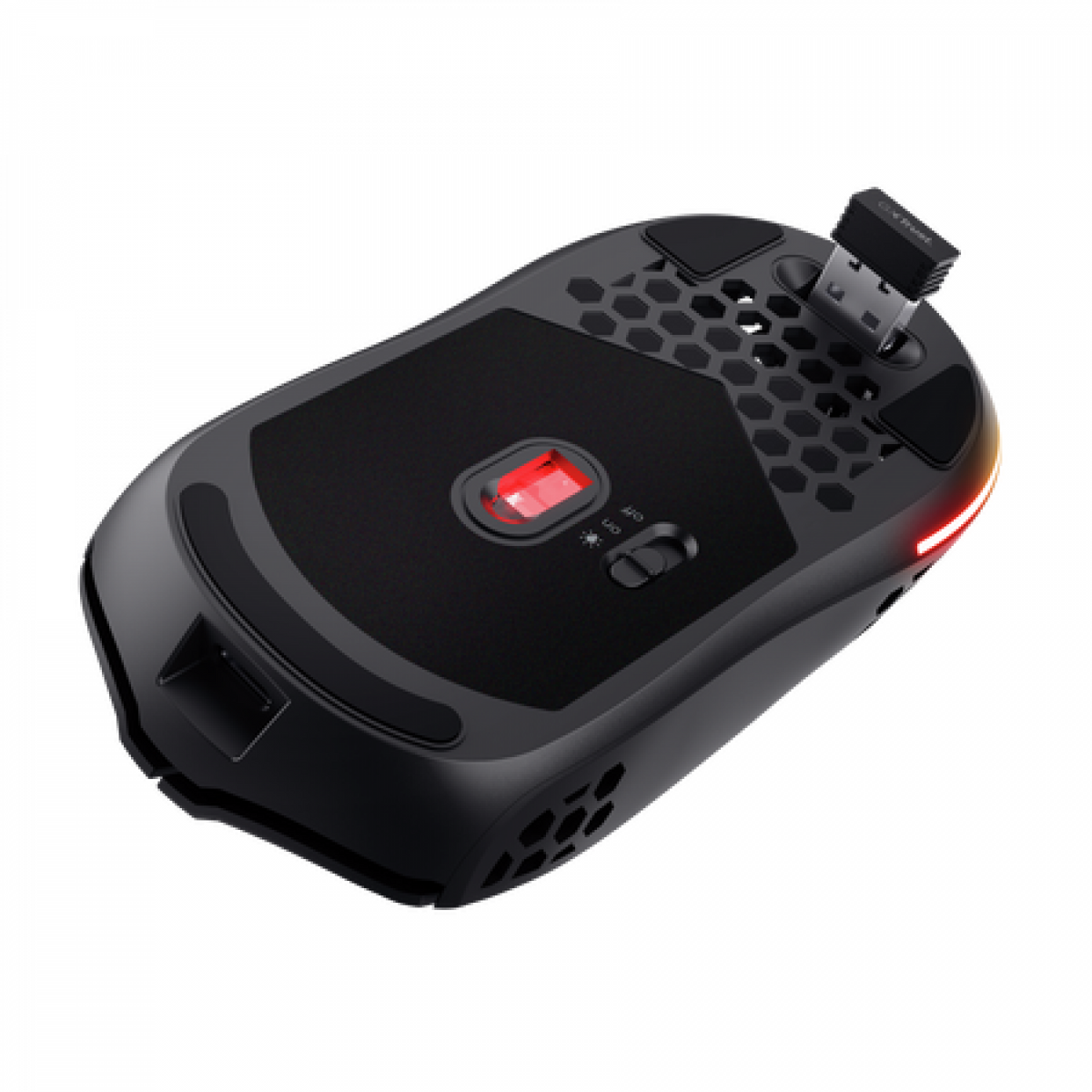 Mouse Gamer Trust GXT 929 Helox Inalámbrico Recargable ultraliviano RGB Negro - foto 2