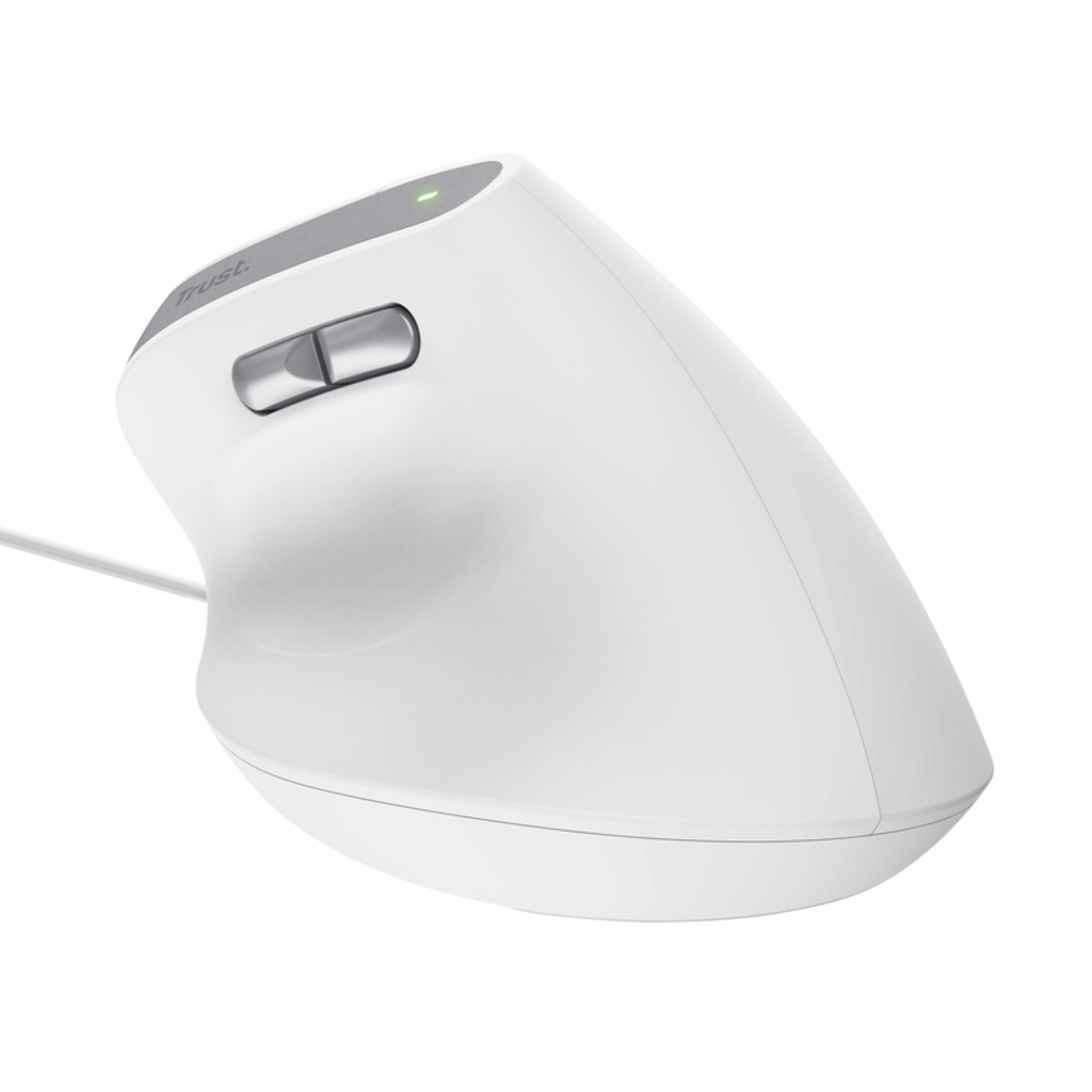 Mouse Gamer Trust Bayo II Ergo Wired White - foto 2