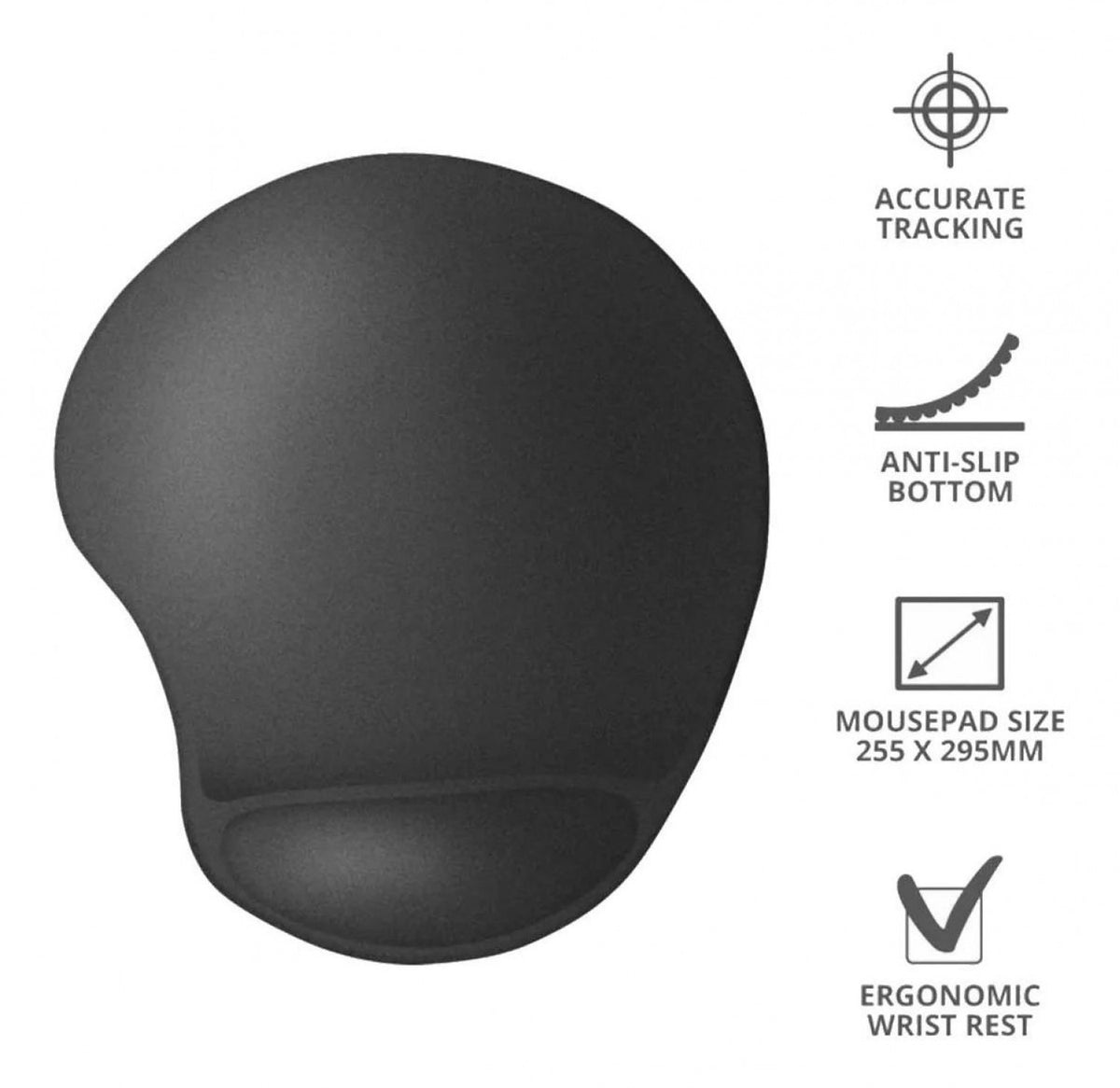 Mouse Pad Trust Bigfoot Black - foto 2