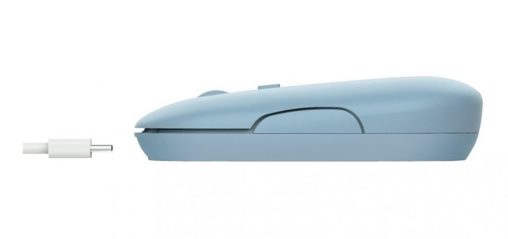 Mouse Trust Puck Wireless Recargable Blue - foto 2