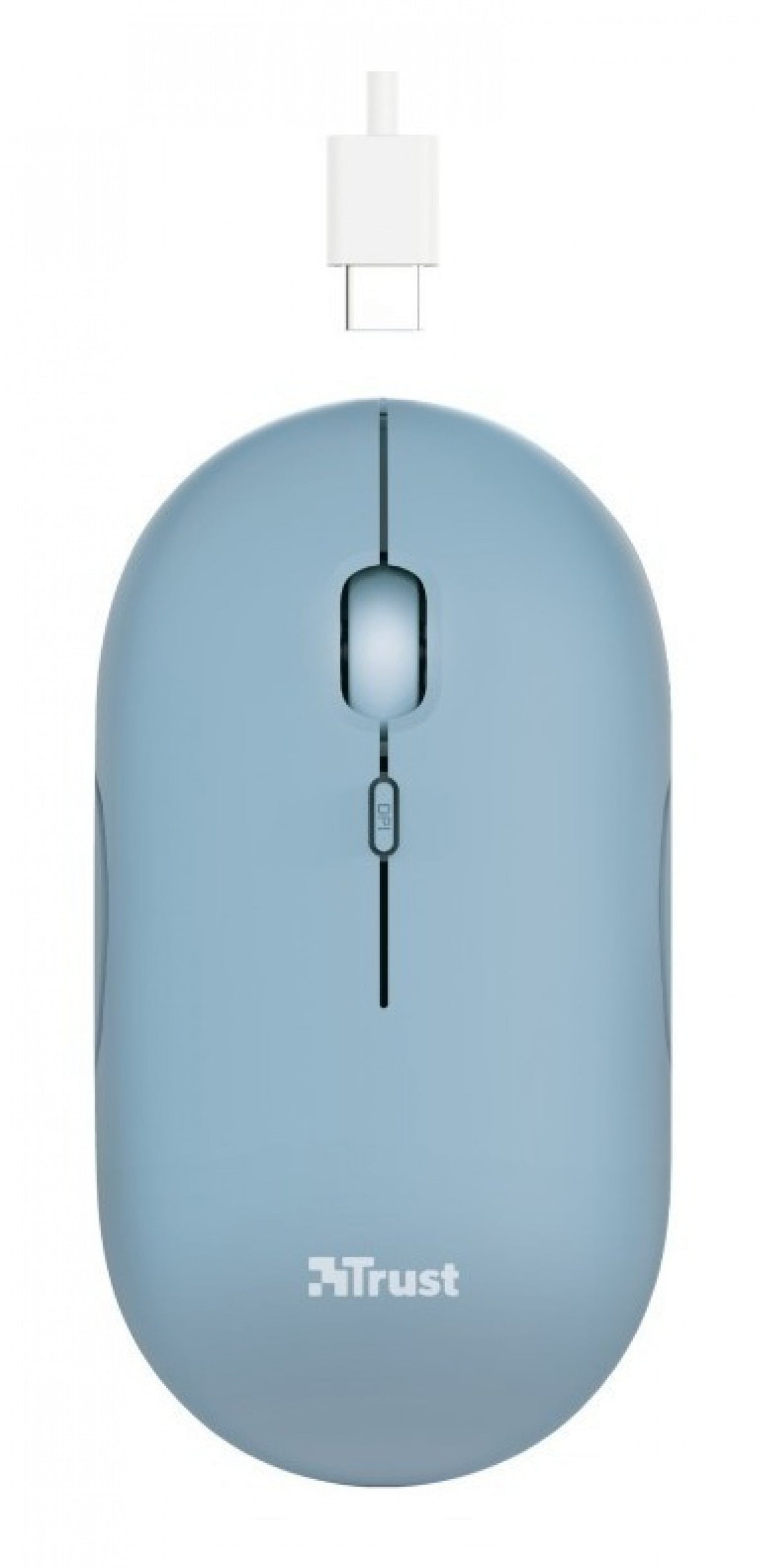 Mouse Trust Puck Wireless Recargable Blue - foto 3