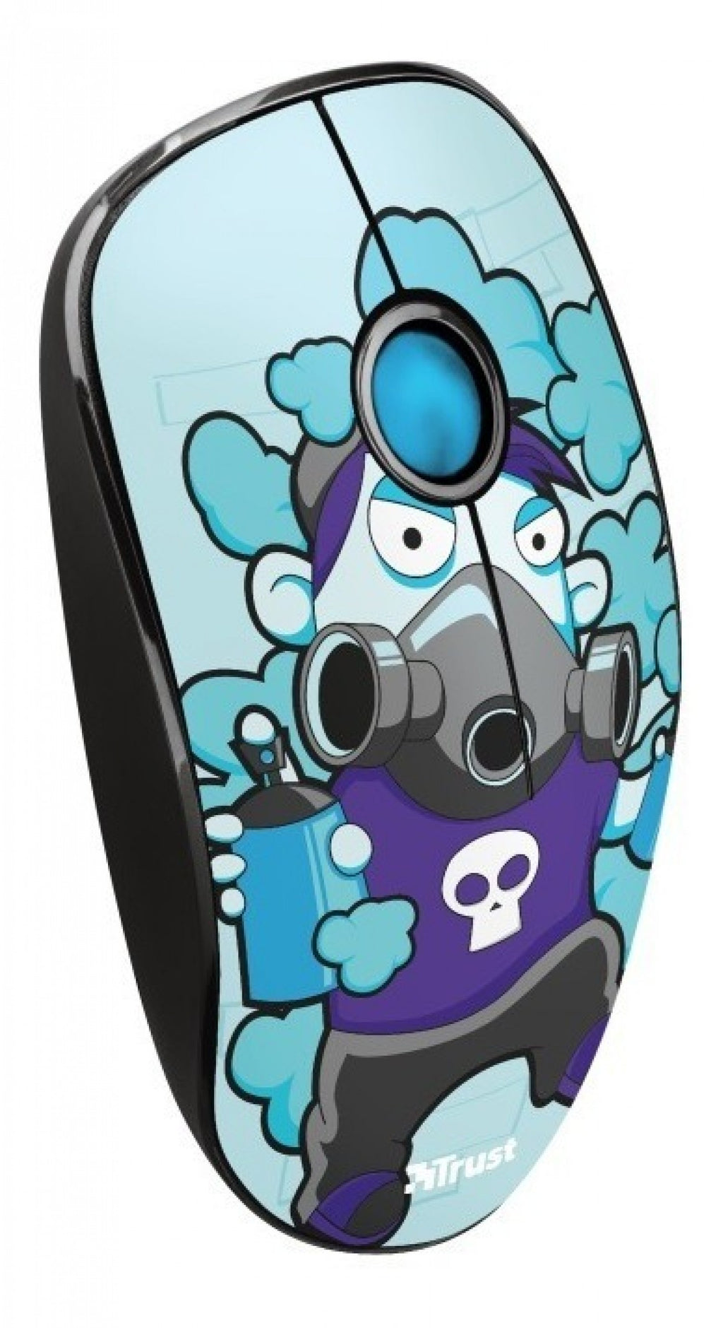 Mouse Trust Sketch Silent Wireless Blue - foto 3