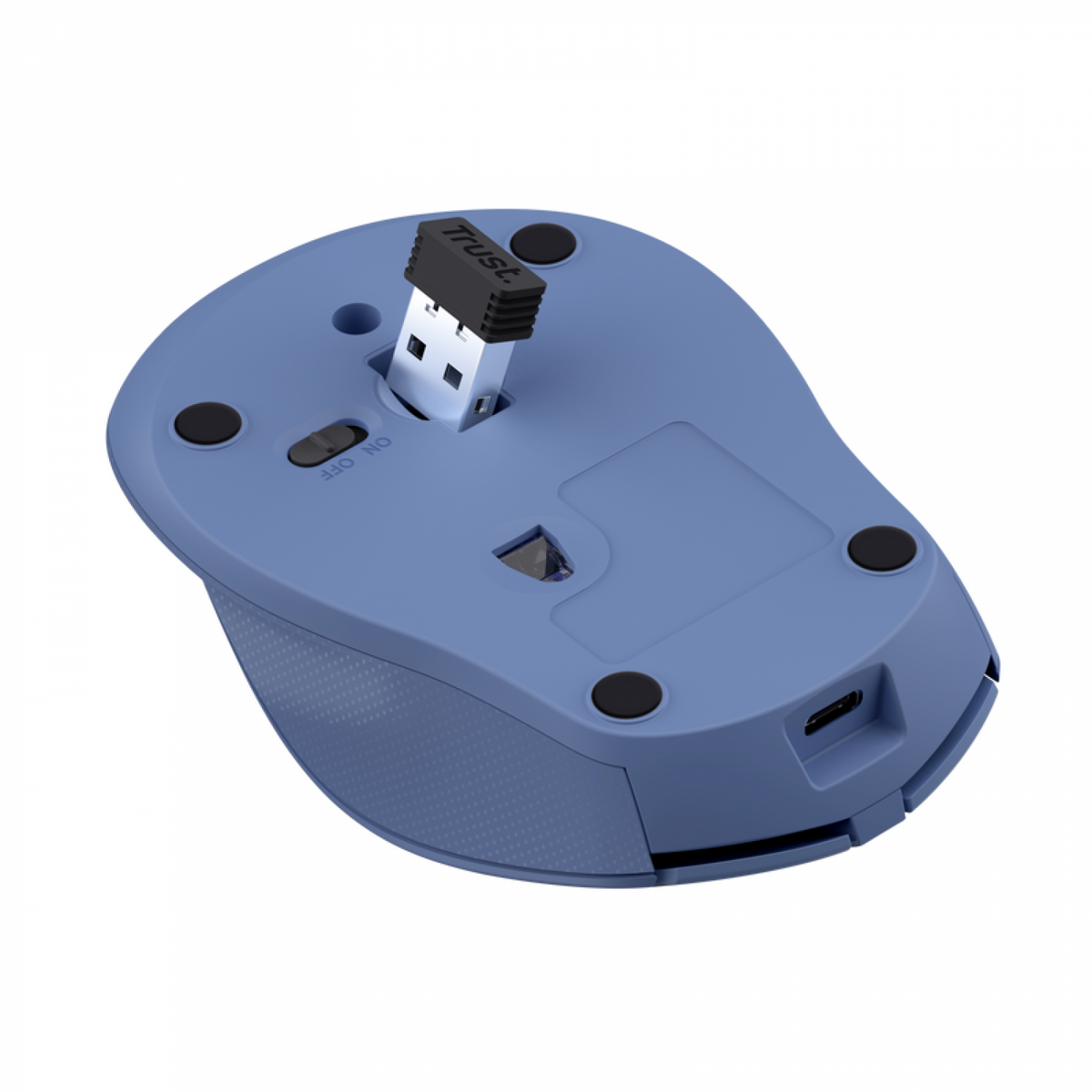 Mouse Trust Zaya Wireless Recargable Blue - foto 2