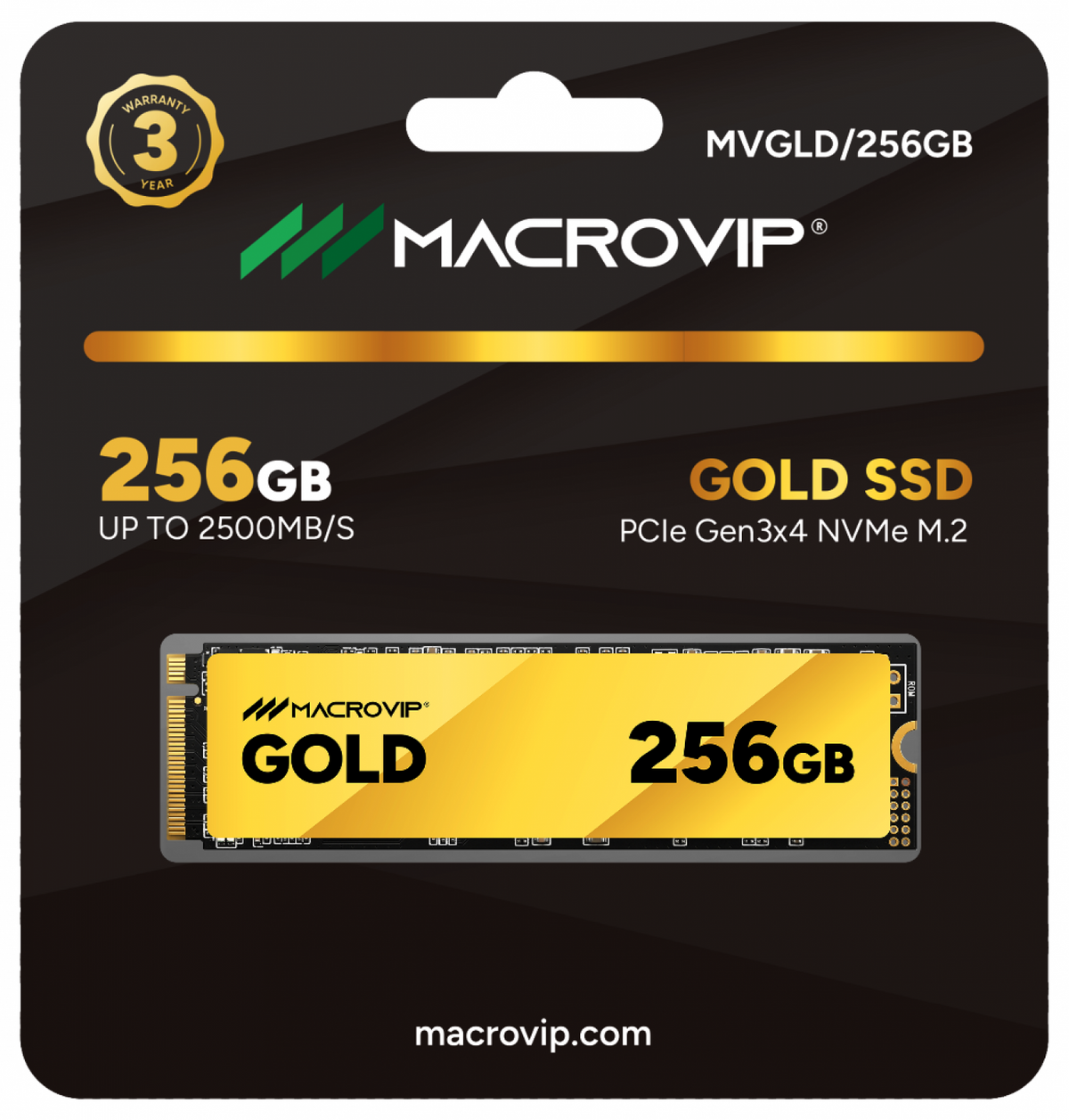 SSD M.2 256GB MacroVIP Gold NVMe - foto 3