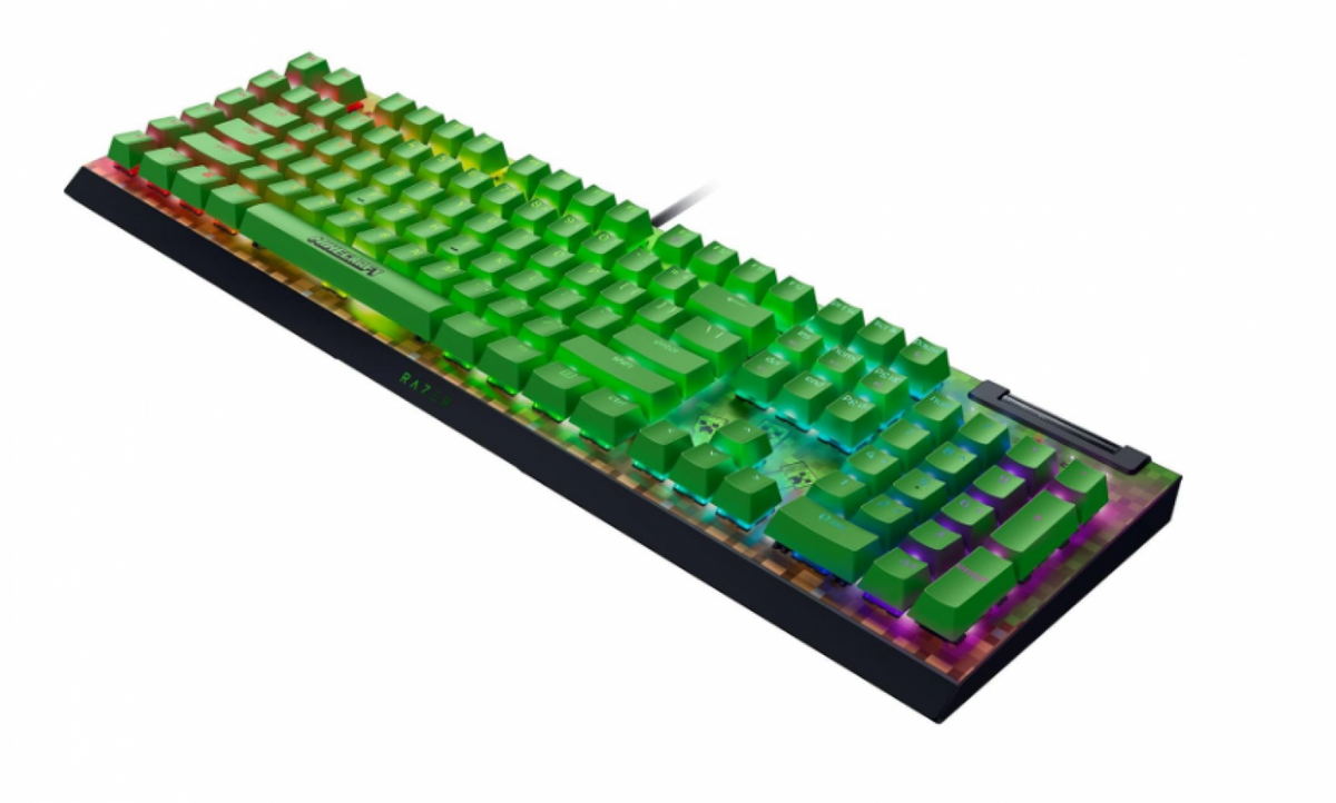 Teclado Gamer Razer Blackwidow V4 X Minecraft Edition Green Switch Us-en - foto 2